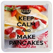 Keep Calm and Make Pancakes - Small Coaster