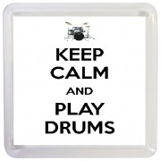 Keep Calm and Play Drums - Small Coaster