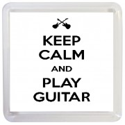 Keep Calm and Play Guitar - Small Coaster