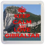 Keep Calm and Love Gibraltar - Small Coaster