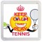 Keep Calm and Play Tennis - Small Coaster