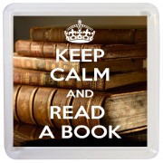 Keep Calm and Read a Book - Small Coaster