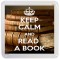 Keep Calm and Read a Book - Small Coaster