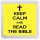 Keep Calm and Read the Bible - Small Coaster