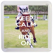 Keep Calm and Ride On - Small Coaster