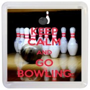 Keep Calm and Go Bowling - Small Coaster