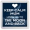 Keep Calm Mum Loves you to the Moon and Back - Small Coaster