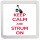 Keep Calm and Strum On - Small Coaster