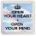 Open Your Heart & Open Your Mind - Small Coaster
