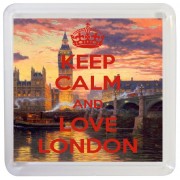 Keep Calm and Love London - Small Coaster