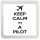 Keep Calm I'm a Pilot - Small Coaster