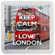 Keep Calm and Love London - Small Coaster