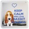 Keep Calm and Love Basset Hounds - Small Coaster