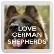 Love German Shepherds - Small Coaster