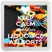 Keep Calm and Love Liquorice Allsorts - Small Coaster