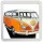 Picture of an Orange VW Camper Van - Small Coaster