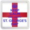 Keep Calm and Happy St. George's Day - Small Coaster
