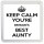 Keep Calm You're Britain's Best Aunty - Small Coaster