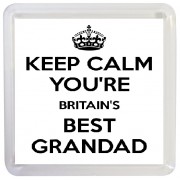 Keep Calm You're Britain's Best Grandad - Small Coaster