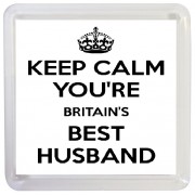 Keep Calm You're Britain's Best Husband - Small Coaster