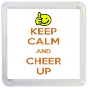 Keep Calm and Cheer Up - Small Coaster
