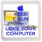Keep Calm and Love Your Computer - Small Coaster