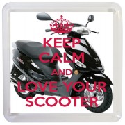 Keep Calm and Love Your Scooter - Small Coaster