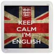 Keep Calm I'm English - Small Coaster