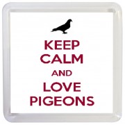 Keep Calm and Love Pigeons - Small Coaster