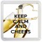 Keep Calm and Cheers - Small Coaster