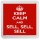 Keep Calm and Sell, Sell, Sell - Small Coaster