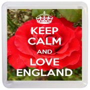 Keep Calm and Love England - Small Coaster