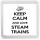 Keep Calm and Love Steam Trains - Small Coaster
