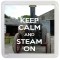 Keep Calm and Steam On - Small Coaster