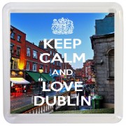 Keep Calm and Love Dublin - Small Coaster