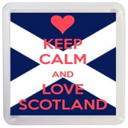 Keep Calm and Love Scotland - Small Coaster