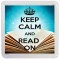 Keep Calm and Read On - Small Coaster