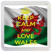 Keep Calm and Love Wales - Small Coaster