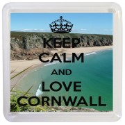 Keep Calm and Love Cornwall - Small Coaster