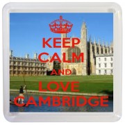 Keep Calm and Love Cambridge - Small Coaster