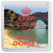 Keep Calm and Love Dorset - Small Coaster