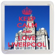 Keep Calm and Love Liverpool - Small Coaster