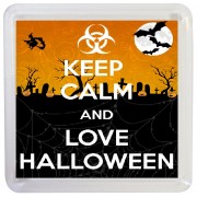 Keep Calm and Love Halloween - Small Coaster
