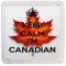 Keep Calm I'm Canadian - Small Coaster