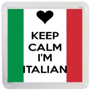 Keep Calm I'm Italian - Small Coaster