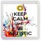 Keep Calm and be Artistic - Small Coaster