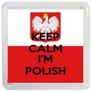 Keep Calm I'm Polish - Small Coaster
