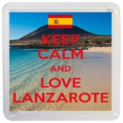 Keep Calm and Love Lanzarote - Small Coaster