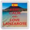 Keep Calm and Love Lanzarote - Small Coaster
