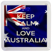 Keep Calm and Love Australia - Small Coaster